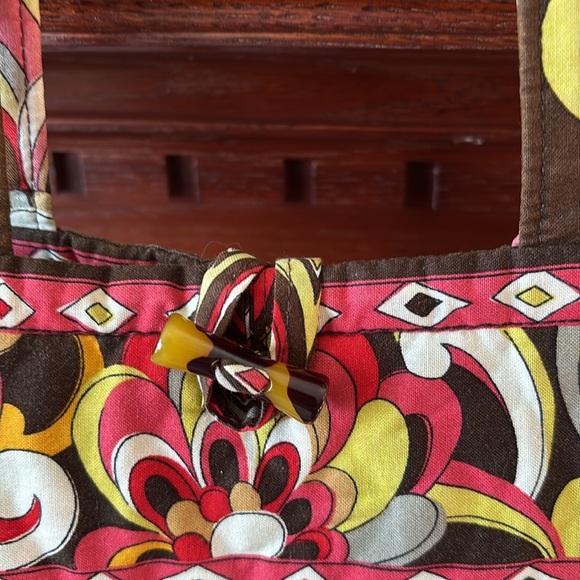 Vera Bradley Puccini Floral Toggle Tote Shoulder Bag & Matching Wallet Quilted - Picture 3 of 16